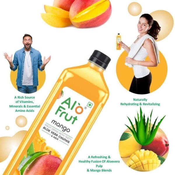 Alo Frut Aloevera + Mango Juice - Image 2
