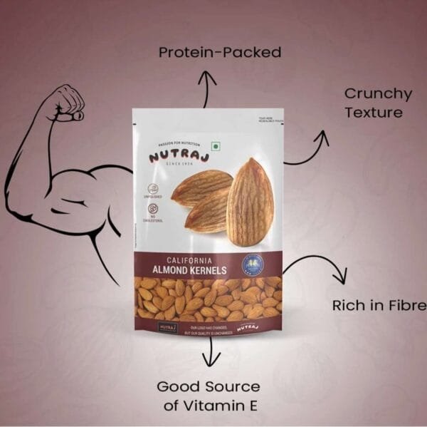 Nutraj California Almonds 250g - Image 5