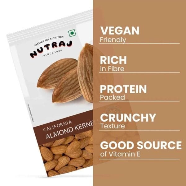 Nutraj Premium California Almonds Kernels 250 g - Image 4