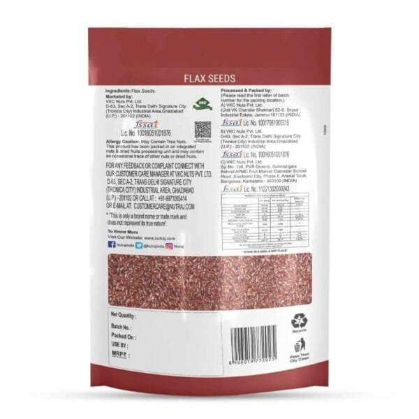 Nutraj Flax Seeds 200 g - Image 3