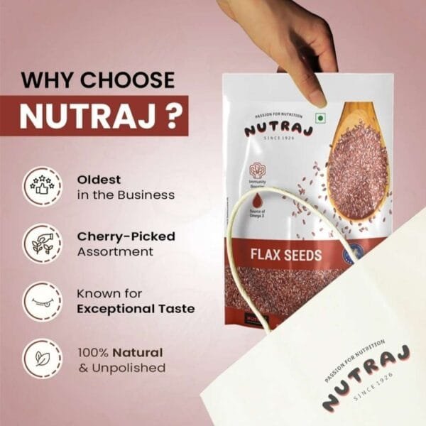 Nutraj Flax Seeds 200 g - Image 4