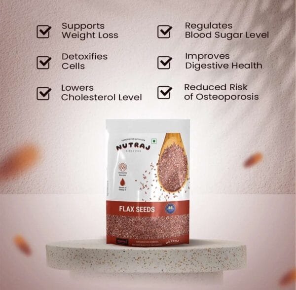 Nutraj Flax Seeds 200 g - Image 6