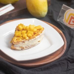 Mango Cheese Cake Waffle