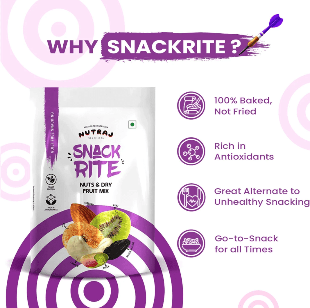 Nutraj Snackrite & Nuts Dry Fruit Mix 150 g - Image 2