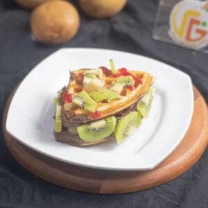 Healthy Fruit Waffle