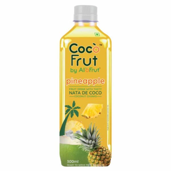 Coco Frut Pineapple Fruit Drink With Tasty Nata De Coco Coconut Chunks (Sip N Chew) 300ml