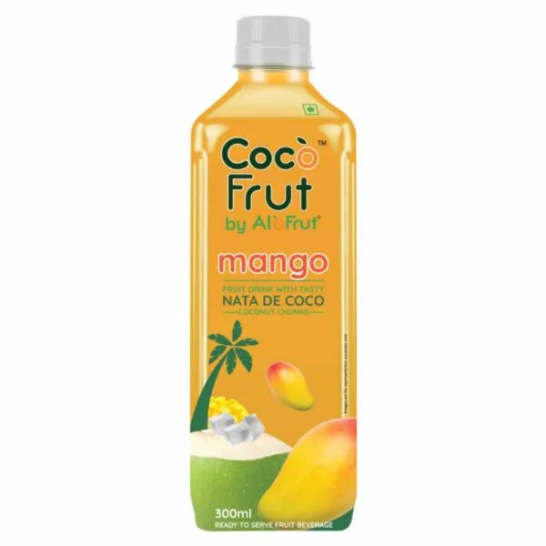Coco Frut Mango Fruit Drink With Tasty Nata De Coco Coconut Chunks (Sip N Chew) 300ml