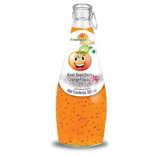 American Delight Basil Seed Drink Orange Flavour 300 ML