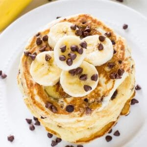 Banana Choco chips pancake