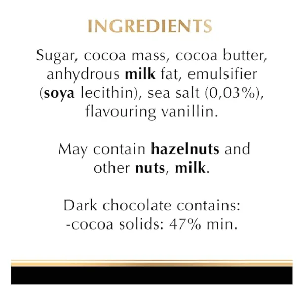 Lindt Excellence Sea Salt Dark Chocolate, 100 g - Image 2