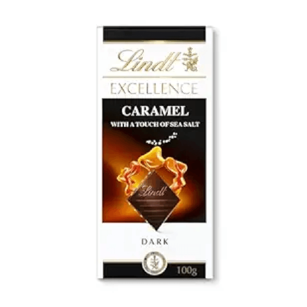 Lindt Excellence Caramel & Sea Salt Touch Dark Chocolate, 100 g