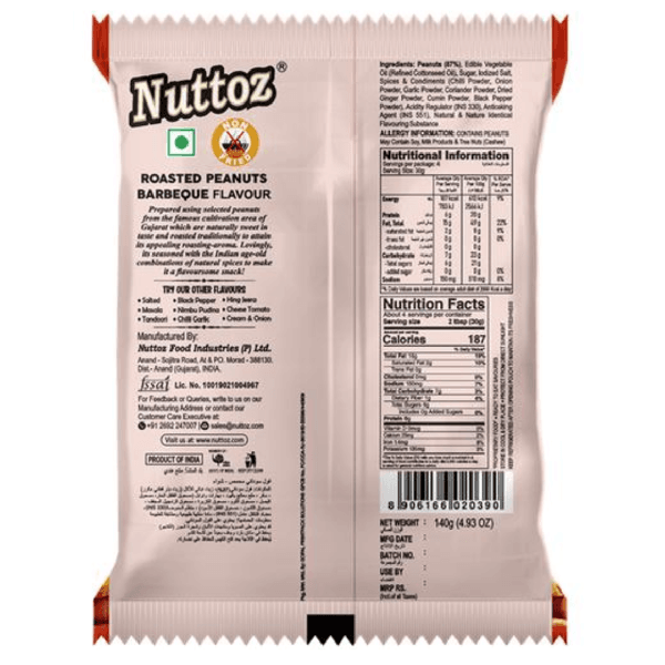 Nuttos Roasted Peanut BBQ - Image 2