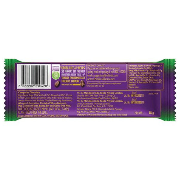 Cadbury Dairy Milk Silk Roast Almond, 58 g - Image 2