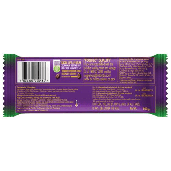 Cadbury Dairy Milk Silk Roast Almond 143 g - Image 2