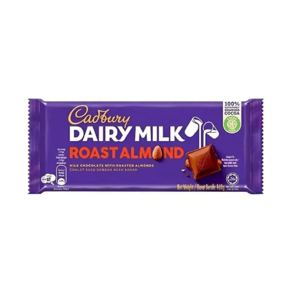 Cadbury Dairy Milk Roast Almond Imported 160gms Bars  (160 g)