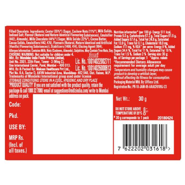 Cadbury Nutties Chocolate Pack, 30 g - Image 2