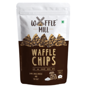 Waffle Mill - Waffle Chips - Dark Choco Drizzle and Sea Salt - 80g