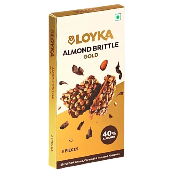 Almond Brittle Gold 3 Pcs Box