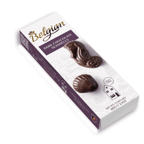 Belgian  Dark Chocolate Seashells 60g